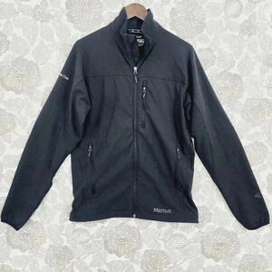 Marmot Mens Black Full-Zip Softshell Windbreaker Jacket M